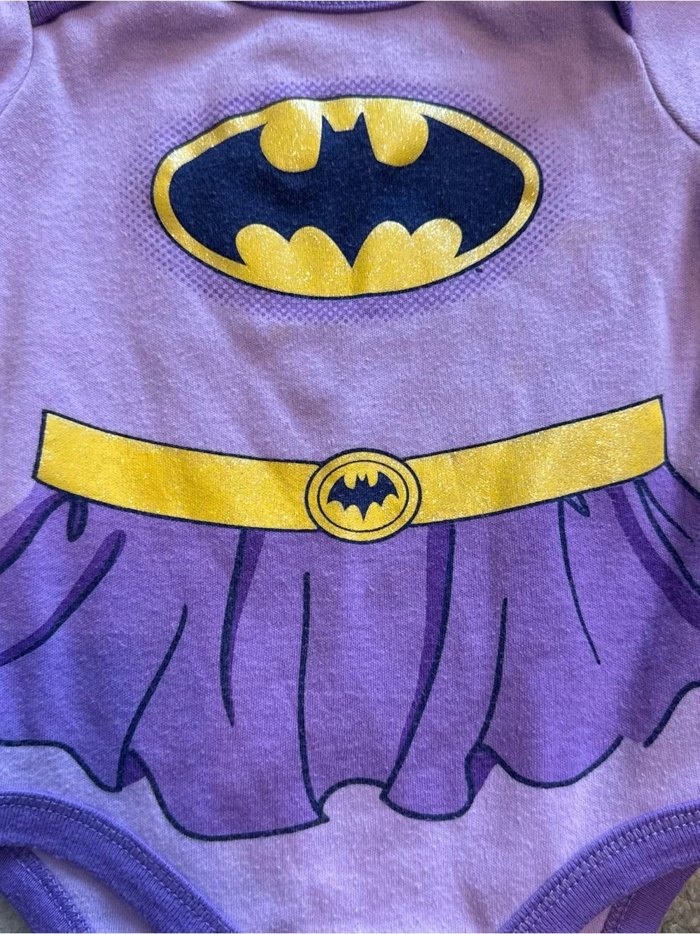 DC Comics Baby Girl Bodysuit Set 3-6M Superman Batman Superhero 2 Pack